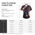 thumbnail image 4 of Vsdgher Watercolor Bald Eagle Women Shirts V Neck Short Sleeve Tops T-Shirt Basic Tees, S to 3XLMedium, 4 of 5