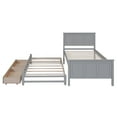 thumbnail image 6 of Aukfa Twin Platforms Storage Bed with Trundle, Wood Captain's Bed with 2 Drawers - Gray, 6 of 8