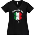 thumbnail image 3 of Inktastic Italian Leprechaun Women's Plus Size V-Neck T-Shirt, 3 of 5