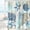 Blue, variant on Beach Ocean Themed Shower Curtain, Cute Nautical Coastal Shower Curtain for Bathroom Decor, Summer Tropical Seashell Starfish Coral Fabric Shower Curtain Set with Hooks, Teal Blue, 72x72