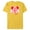 Yellow, variant on Minnie Mouse Happy Cute Smiling Face Polka-Dot Bow - Short Sleeve Blended T-Shirt for Adults - Customized-Black