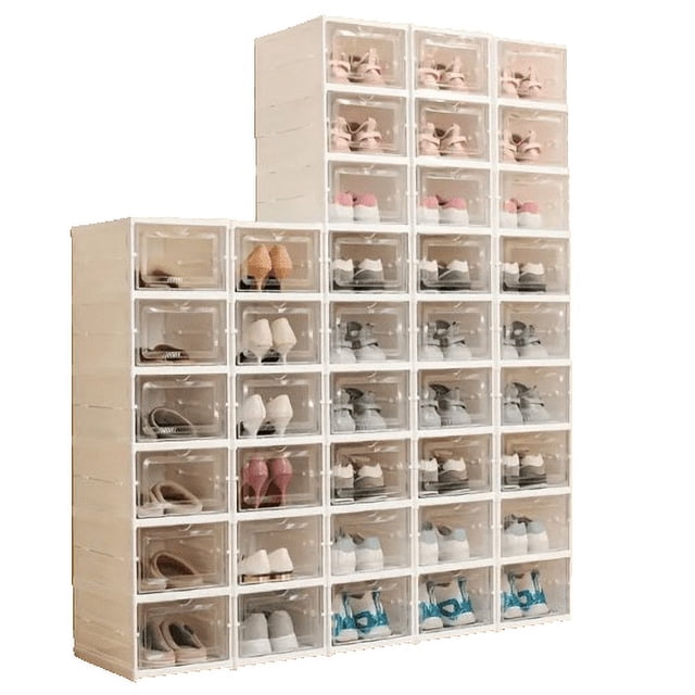 Combo De 10 Cajas Organizadora De Zapatos