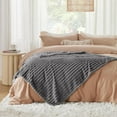 thumbnail image 3 of Cocosity Super Soft Polyester Gray Blanket 60"x80" for Couch Bed Sofa Car, 3 of 7