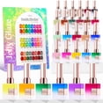 thumbnail image 1 of Set de esmaltes de uñas en gel Double Rhythm, 28 unidades, 15 ml, gel de neón, 1 of 9