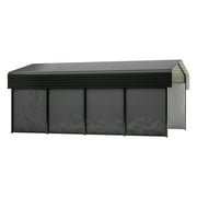 LZBEITEM 13x20 Ft Outdoor Heavy Duty Metal Carport with 4 Sidewalls & Galvanized Steel Roof for Cars, Boats, and Truck