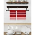 thumbnail image 3 of Red Striped Kitchen Dish Towels for Drying Dishes Set of 3, Modern Minimalist Gradient Lines Country Waffle Weave Microfiber Terry Hand Tea Bathroom Towels Quick Dry & Absorbent Towel 15.7x23.6, 3 of 7
