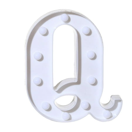 

Remote Control Alphabet Letter Lights LED Light Up White Plastic Letters Standin