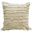 thumbnail image 2 of Fennco Styles Modern Fringe Stripe Cotton Decorative Throw Pillow 17" W x 17" L - Cotton Cushion for Home, Farmhouse, Couch, Living Room, Bedroom and Office Décor, 2 of 14