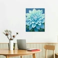 thumbnail image 2 of Shiartex Art Modern Canvas Wall Art Picture 16x20in for Living Room Bedroom Fall Decor Blue-green Succulents 16x20in, 2 of 3