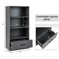 thumbnail image 4 of Costway 48'' 4-Tier Display Organizer Bookcase, Grey, 4 of 10