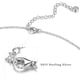 thumbnail image 5 of Collares de corazón para mujer, collares de plata de ley 925 para mujeres y niñas, bonitos collares de plata con colgante de corazón abierto con circonita cúbica, 5 of 5