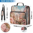 thumbnail image 3 of Circular Folder Package 13.6*3.5*12.4 Inches ,Binder Bag，Binder Organizer，Zipper Binder，3 Ring Binder ,Suitable for Work Flower World Cat, 3 of 8