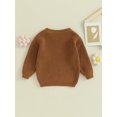 thumbnail image 6 of GXFC Toddler Girls Sweaters 6M 1T 2T 3T 4T 5T Kids Girls Long Sleeve Floral Embroidery Knit Pullovers Tops Casual Fall Knitwear Clothes for Child, 6 of 9