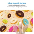 thumbnail image 6 of Disketp Gaming Mouse Pad Donuts Pattern Large Mouse Mat Long Extended Desk Pad Non-Slip Rubber Mice Pads Stitched Edges Thin Pad (11.8x31.5 Inch), 6 of 9