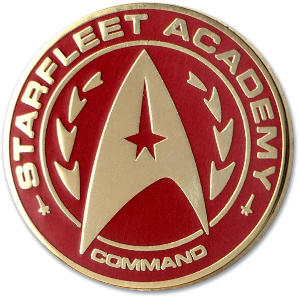 Star Trek Original Command Logo Silvertone Glass Dome Tie Clip 