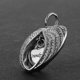 thumbnail image 3 of 1 Pieza de Acero Inoxidable en Forma de Corazón Colgante de Ala Angular Regalo Familiar Colgante de Urna para Mascotas Cenizas de Regalo Zulema Colgante conmemorativo de la ceniza de la urna, 3 of 8