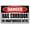 Warning Sign 5, variant on RESTRICTED AREA Authorized Personnel Only Sign No.6583 - 8"x12" Metal Tin Warning Sign, for Yard Office Indoor Outdoor
