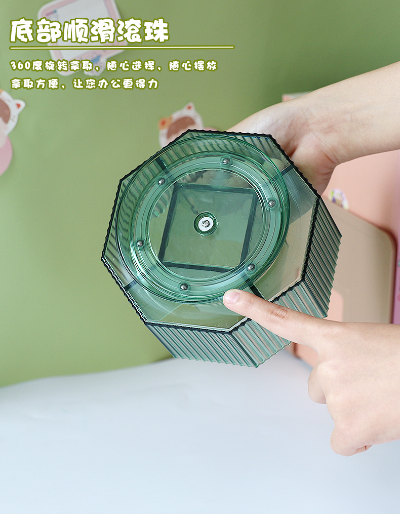 Pen Holder Desk Pen Organizer Rotating Pencil Holder Paint Brush Holder