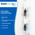 thumbnail image 2 of Kenney® 4-Tier Spring Tension Shower Corner Pole Caddy with Razor Holder, Satin Nickel, 2 of 6