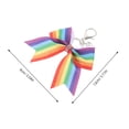 thumbnail image 2 of AURARMLET Bowknot Keychain Multi Colored Cloth Metal for Decoration 4Pcs, 2 of 8