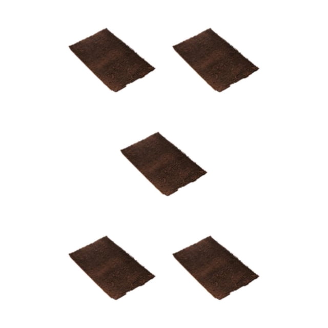 Maytalsory 1/2/3/5 Anti-slid Bathroom Mat Soft Texture Safe Strong Grip Absorbent Floor Mat Coffee 40cm*60cm 5PCS