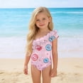 thumbnail image 5 of Fesfesfes Toddler Baby Children Girls One Piece Swimsuit Skinny Monokini Swimwear Beach Wear Bathing Suit Cute Printed One Shoulder Swimsuit, 5 of 9