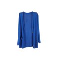 thumbnail image 1 of Qarigey Abrigo de moda chal de punto chaqueta de verano exquisito regalo dulce lavable ropa de mujer mano de obra fina cárdigan suelto Abrigos y chamarras Azul oscuro Qarigey AP013515-07, 1 of 6