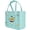 Cyan-S, variant on 17" X-Large Capacity Women's EVA Rubber Beach Bag with Decorative Accessories, Waterproof Shopping Tote Bag