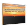 thumbnail image 2 of Scripture Walls Isaiah 48:13 Foundations Of The Earth Bible Verse Canvas Christian Wall Art Bible Verse Print Ready To Hang Unframed, 2 of 18