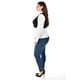 thumbnail image 2 of Blusa con chaleco de perlas Roman Fashion /Tallas Extras, 5102 (Blanco / Negro) negro 36, 2 of 7