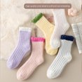 thumbnail image 5 of Tittly Crew Socks for Women Crew Socks Warm Christmas Fashion Windproof Printing Mid Tube Socks Long Tube Cotton Socks for Women Slouch Socks Beige One Size, 5 of 7