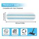 thumbnail image 5 of Flat mop replacement pack, compatible with Cedar H2pro flat mop replacement pads, 5 of 5