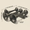 thumbnail image 2 of Kit de bocina de tren HornBlasters Flatlaw, sistema de aire de 3 litros, 2 of 9