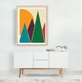 thumbnail image 3 of Wondering Solar Mountain - Mid Century Modern - Illustration Geometric Abstract Mid-Century Modern Minimalist Modern Art Pattern Unframed Wall Art Print 9 x 12 inches, 3 of 4