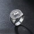 thumbnail image 4 of QQTDFG Mens Animal Rings Stainless Steel Dragon Tiger Wolf Wild Boar Punk Biker Hip Hop-Silver Eagle G-10, 4 of 8