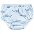 thumbnail image 3 of Hudson Baby Infant and Toddler Unisex Swim Diapers, Blue Gray Shark, 0-6 Months, 3 of 4