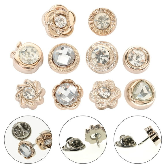 LOLIPPYY 30pcs Stylish Brooches Brooch Light Brown Rhinestone Versatile Scarf Brooch Pin for Women