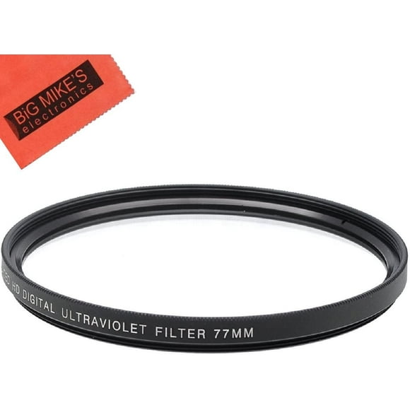 77mm Multi-Coated UV Protective Filter for Select Canon, Nikon, Olympus, Pentax, Sony, Sigma, Tamron Digital Cameras,