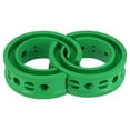 thumbnail image 1 of 2 Piezas Verde Coche Bobina Resorte Amortiguador Goma Amortiguador Universal E Tipo, 1 of 6