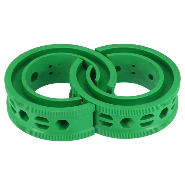 2 Piezas Verde Coche Bobina Resorte Amortiguador Goma Amortiguador Universal E Tipo