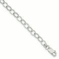 thumbnail image 1 of 925 Sterling Silver 8.5 Inch Link Bracelet Chain Rolo, 1 of 5