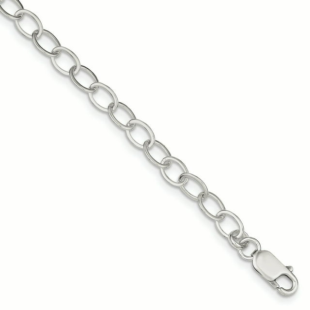925 Sterling Silver 8.5 Inch Link Bracelet Chain Rolo