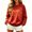 Red_03, variant on Womens Sweatshirt Long Sleeve Vintage Washed Crew Neck Pullover Broom Witch Theme Graphic Casual Fall Halloween Occasions Top Saffron XXXL