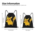 thumbnail image 2 of Pofeuu Pokemon for Water-Resistant 210D Drawstring Bag Compact Foldable Design Gym Yoga Travel Essentials Lightweight Carryall-Medium, 2 of 6