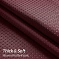 thumbnail image 4 of Waffle Fabric Shower Curtain, Heavyweight Cloth Shower Curtains for Modern Hotel Bathroom Decor, Waterproof & Wrinkle Resistant, 4 of 7