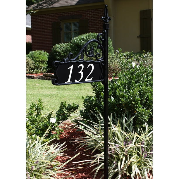 Boardwalk Reflective 911 Home Address Sign for Yard Custom Made