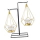 thumbnail image 5 of Portavelas de metal Sharpla Estante de Navidad Candelabro Mesa de boda Sostenedor de vela geométrico 3D, 5 of 7