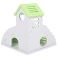 thumbnail image 2 of Miangastore Hamster Hideout House Light Green PVC 1 Set 6.48X6.48X6.68in, 2 of 9
