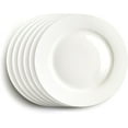 thumbnail image 2 of 6.5 Inch Porcelain Plate Set of 6, White Dessert Plates Ceramic Salad Appetizer Plates for Christmas party, Ceramic Plates for Dinner, 2 of 9
