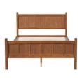 thumbnail image 5 of MODERNLUXE Full Size Platform Bed with Headboard & Footboard,Solid Wood Bed Frame with Under Bed Storage for Teens Adults Guests, Easy Assembly,Walnut, 5 of 8